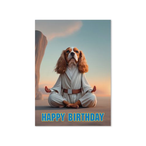 Happy Birthday Star Wars Star paws Dog Birthday Card