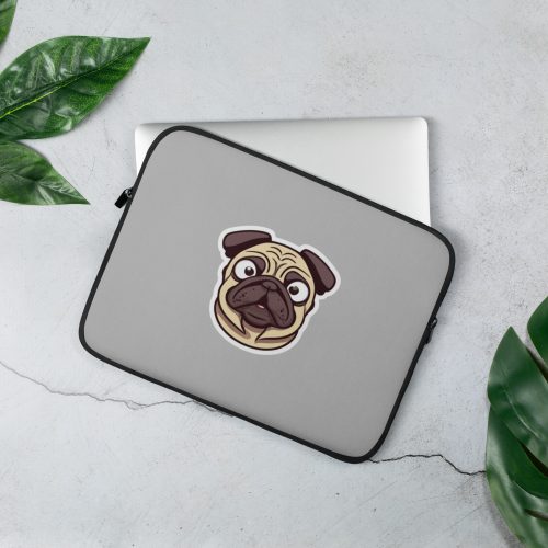 Pug Face Laptop Sleeve Neoprene