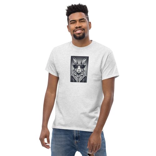 Rabbit in Sunglasses Shirt and Tie – Men’s T-shirt Design