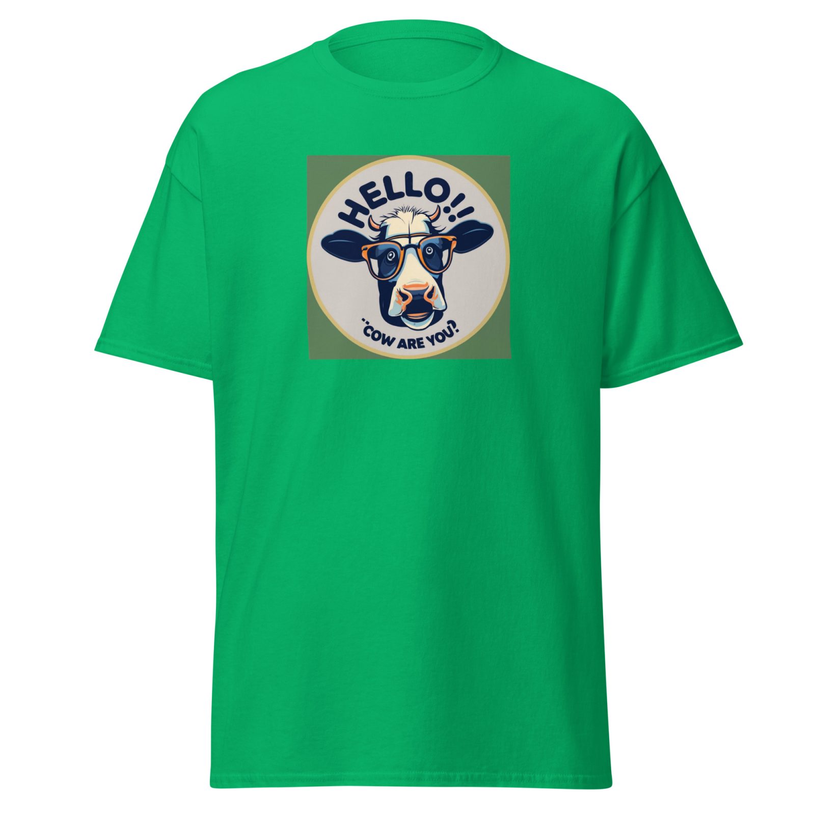 Hello, Cow Are You? T-Shirt Udderly Hilarious Men’s T-shirt Gift