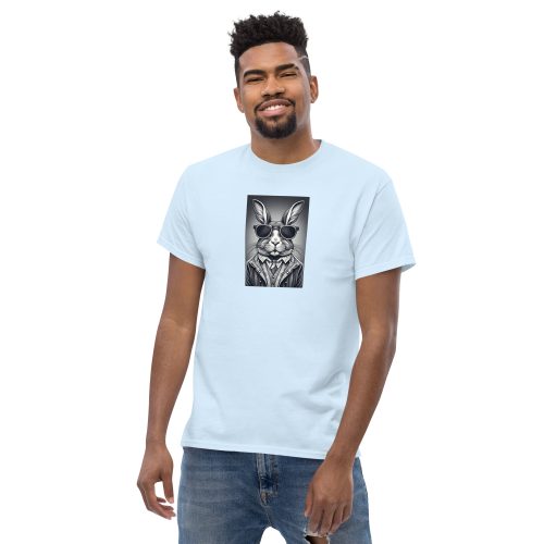 Rabbit in Sunglasses Shirt and Tie – Men’s T-shirt Design