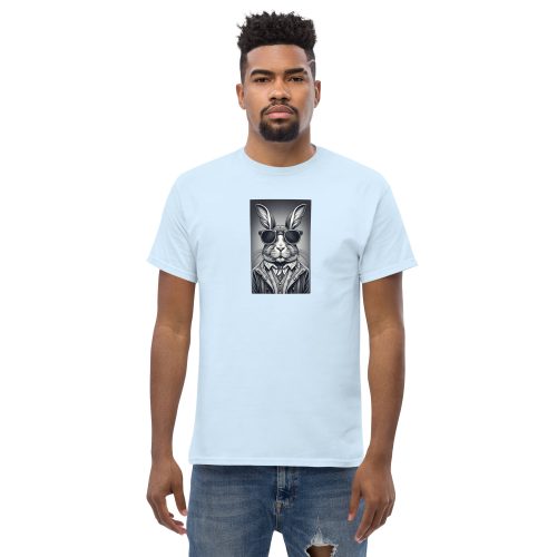 Rabbit in Sunglasses Shirt and Tie – Men’s T-shirt Design
