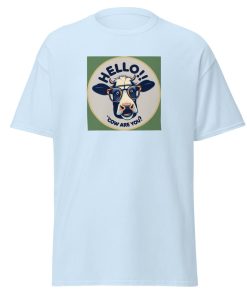 Hello, Cow Are You? T-Shirt Udderly Hilarious Men’s T-shirt Gift