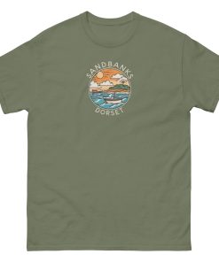 Sandbanks Dorset Beach Design Men’s classic Tshirt