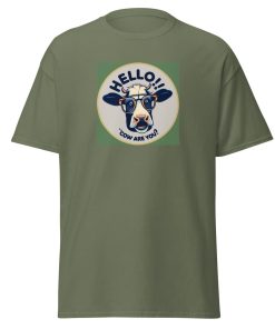 Hello, Cow Are You? T-Shirt Udderly Hilarious Men’s T-shirt Gift