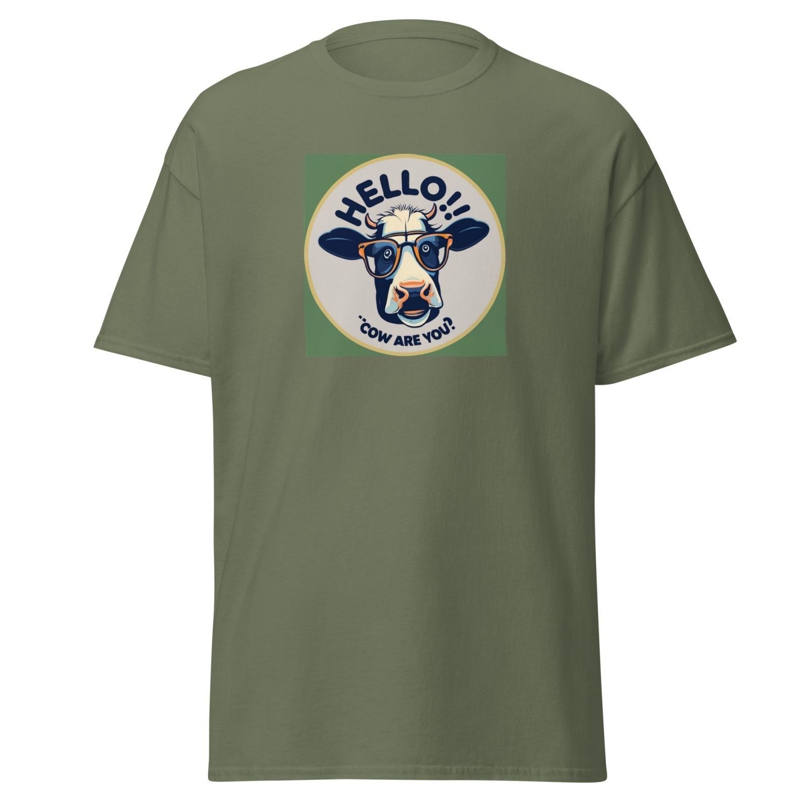 Hello, Cow Are You? T-Shirt Udderly Hilarious Men’s T-shirt Gift