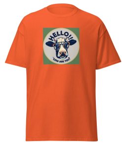 Hello, Cow Are You? T-Shirt Udderly Hilarious Men’s T-shirt Gift