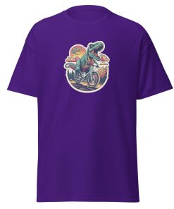 T-Rex Cyclist T-shirt – Dinosaur riding a bike