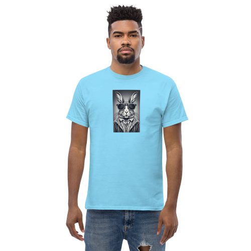 Rabbit in Sunglasses Shirt and Tie – Men’s T-shirt Design