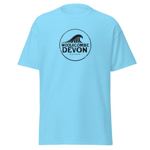 WOOLACOMBE BEACH Devon Surfing Wave T-shirt Men’s classic tee