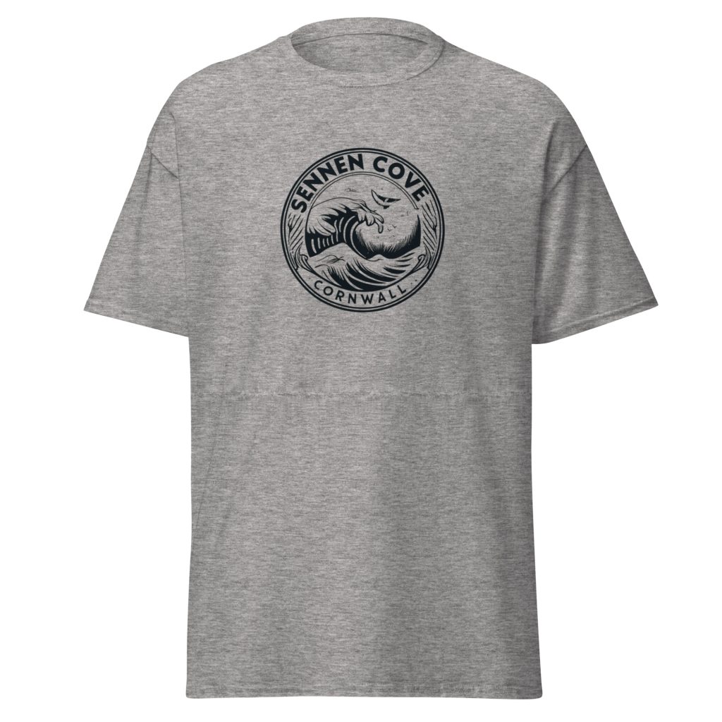 Sennon Cove Cornwall Surf Waves Men’s classic tee