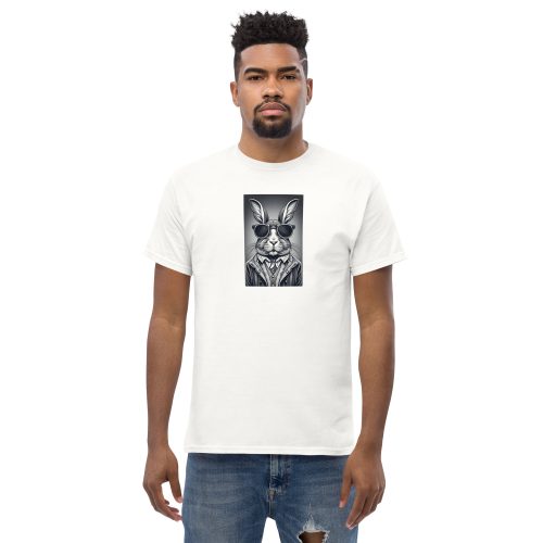 Rabbit in Sunglasses Shirt and Tie – Men’s T-shirt Design