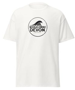 WOOLACOMBE BEACH Devon Surfing Wave T-shirt Men’s classic tee