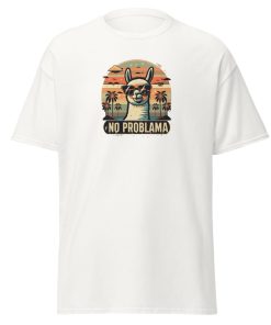 No Problama Llama in Sunglasses T-shirt