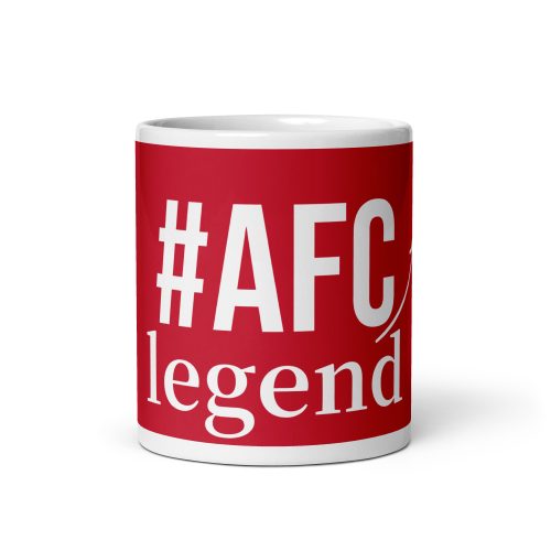 AFC LEGEND MUG – Arsenal Fans Gift Red/White Glossy Mug