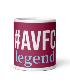 AVFC MUG – Aston Villa Fans Gift Claret and Blue white glossy mug