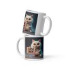 Cute Cat Fuck Off Mug – White glossy mug