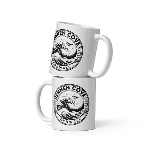 Sennen Cove Cornwall Mug White glossy mug
