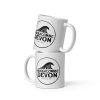 Woolacombe Devon White mug Woolacombe Devon Surfing Wave Mug