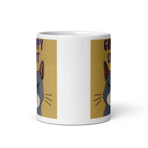 Grumpy C*nt – Grump Cat White glossy mug