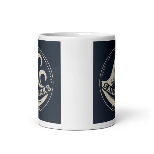 Sandbanks Dorset – White glossy mug