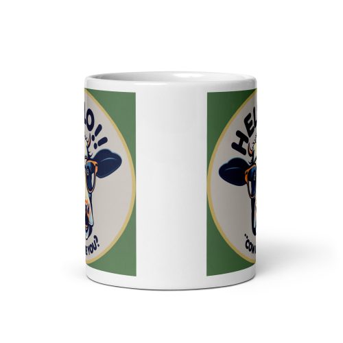 Hello, Cow Are You? Mug: Udderly Hilarious Coffee Mug Gift