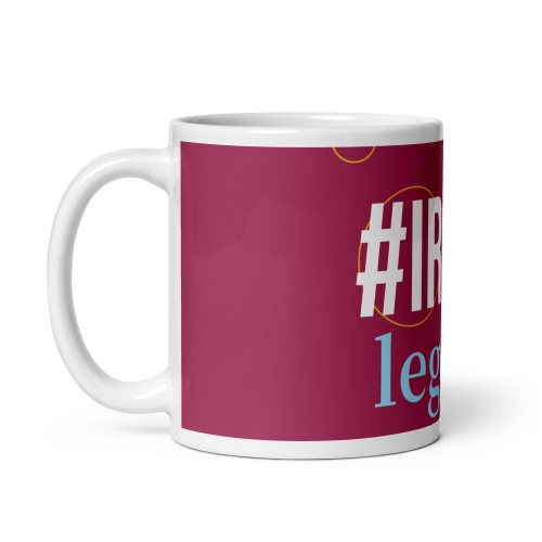 IRONS Legend Mug – Claret & Blue With Bubbles Gift Mug