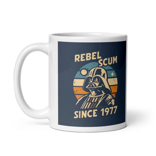 Rebel Scum Since 1977 – Darth Vader Space Wars White glossy mug