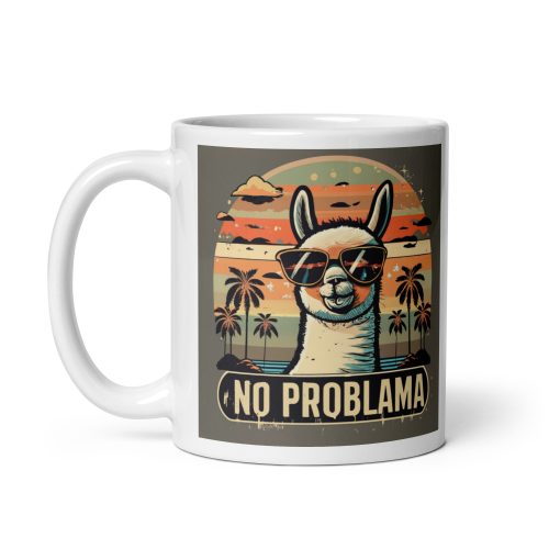 No Problama Llama Sunglasses Mug