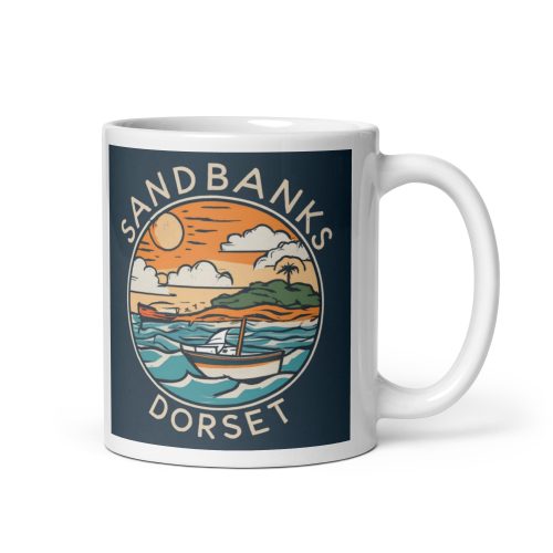 Sandbanks Dorset Beach Mug