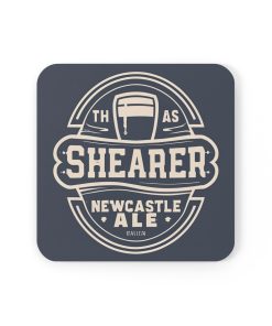 Shearer Newcastle Ale Cork Backed Drinks Coasters Set Newcastle Fan Gift