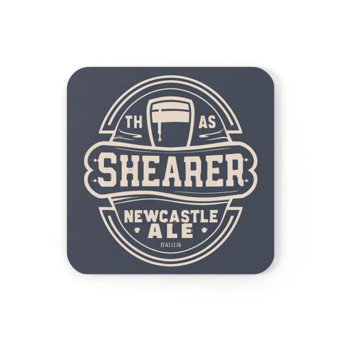 Shearer Newcastle Ale Cork Backed Drinks Coasters Set Newcastle Fan Gift