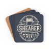 Shearer Newcastle Ale Cork Backed Drinks Coasters Set Newcastle Fan Gift