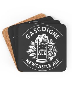 Gascoigne Newcastle Ale Cork Backed Drinks Coasters NUFC Gift