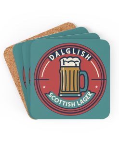 Dalglish Scottish Lager Cork Backed Drinks Coasters Gift for Liverpool Fans