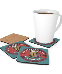 Dalglish Scottish Lager Cork Backed Drinks Coasters Gift for Liverpool Fans