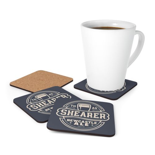 Shearer Newcastle Ale Cork Backed Drinks Coasters Set Newcastle Fan Gift