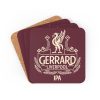 Gerrard Liverpool IPA Cork Backed Drinks 4 pack Coasters