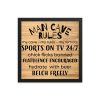 Man Cave Rules Framed Poster Sign