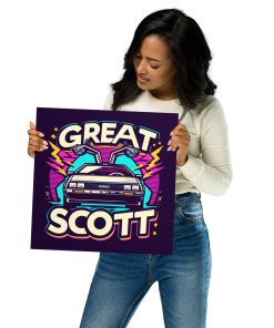 Great Scott - Back to The Future DeLorean Poster