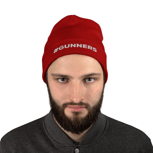 Arsenal FC #GUNNERS Embroidered Beanie Hat