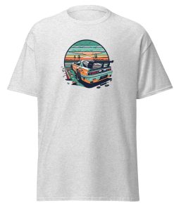 Car Sunset Beach Fun Gift T-shirt for Men