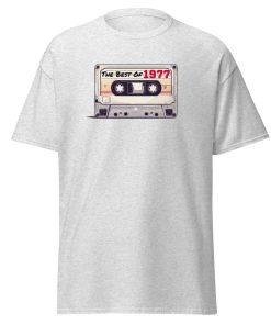 The Best of 1977 Cassette Tape T-shirt Gift for Born in 1977 Present for Men