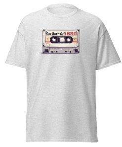 The Best of 1980 Cassette Tape T-shirt Gift for Born in 1980 Present for Men