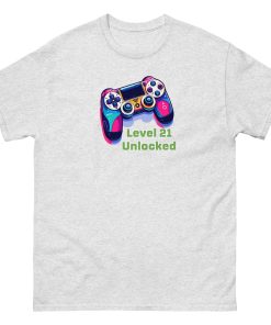 Level 21 Unlocked – 21st Birthday T-shirt For Gamers