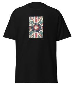 Vintage Retro Union Jack Vinyl Record T-shirt