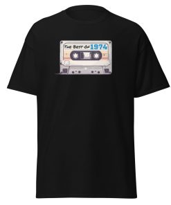 The Best of 1974 Cassette Tape T-shirt Gift for Born in 1974 Present for Men