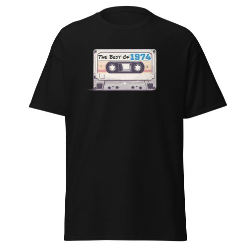 The Best of 1974 Cassette Tape T-shirt Gift for Born in 1974 Present for Men