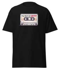 The Best of 1977 Cassette Tape T-shirt Gift for Born in 1977 Present for Men