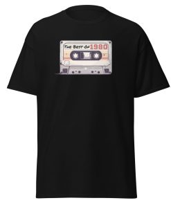 The Best of 1980 Cassette Tape T-shirt Gift for Born in 1980 Present for Men